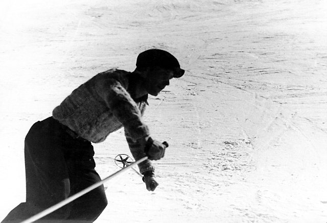 Lionel Terray ski Ã  Chamonix