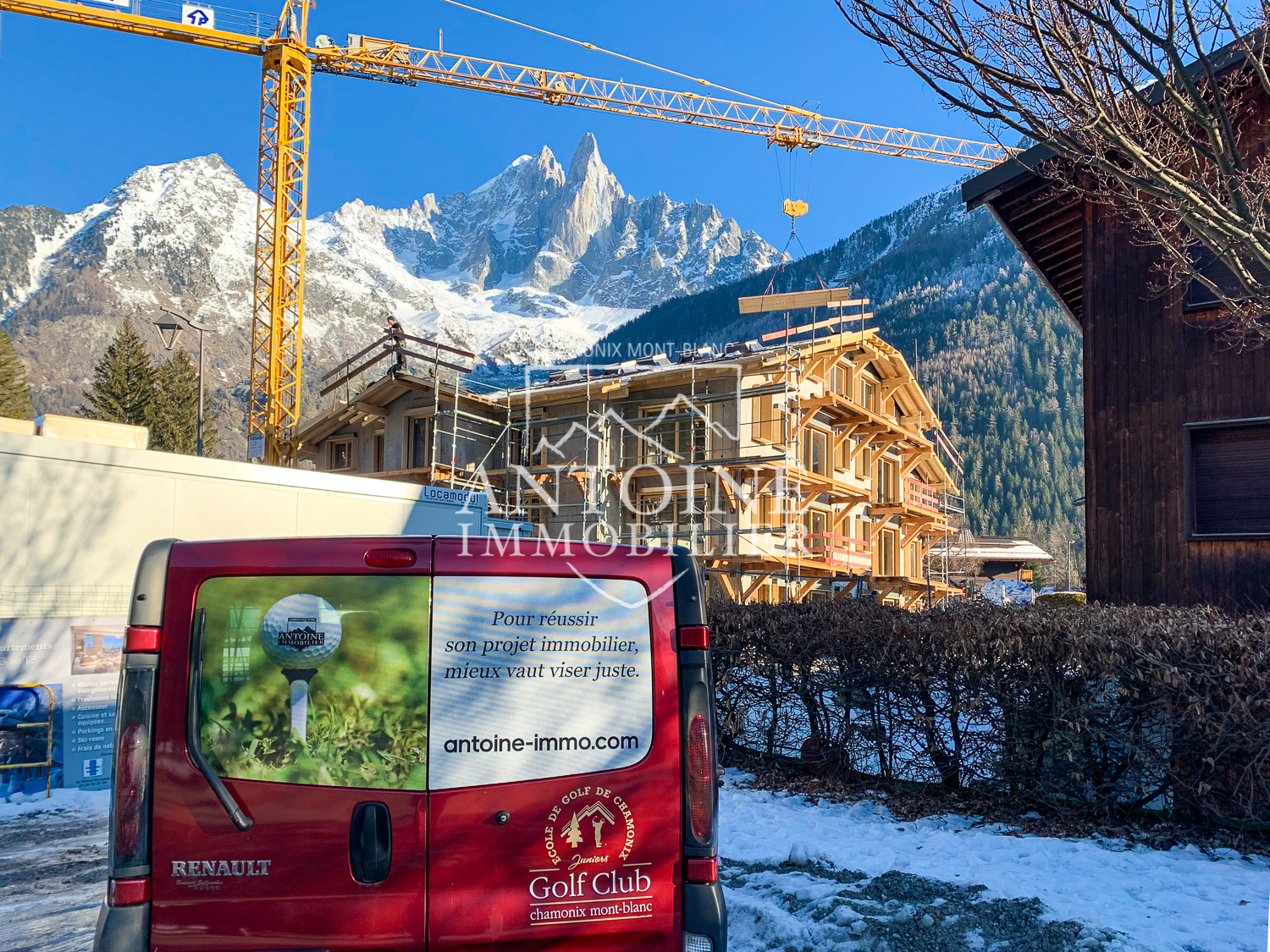 Avancement des travaux Le Green, programme neuf Chamonix Avancement des travaux Le Green, programme neuf Chamonix