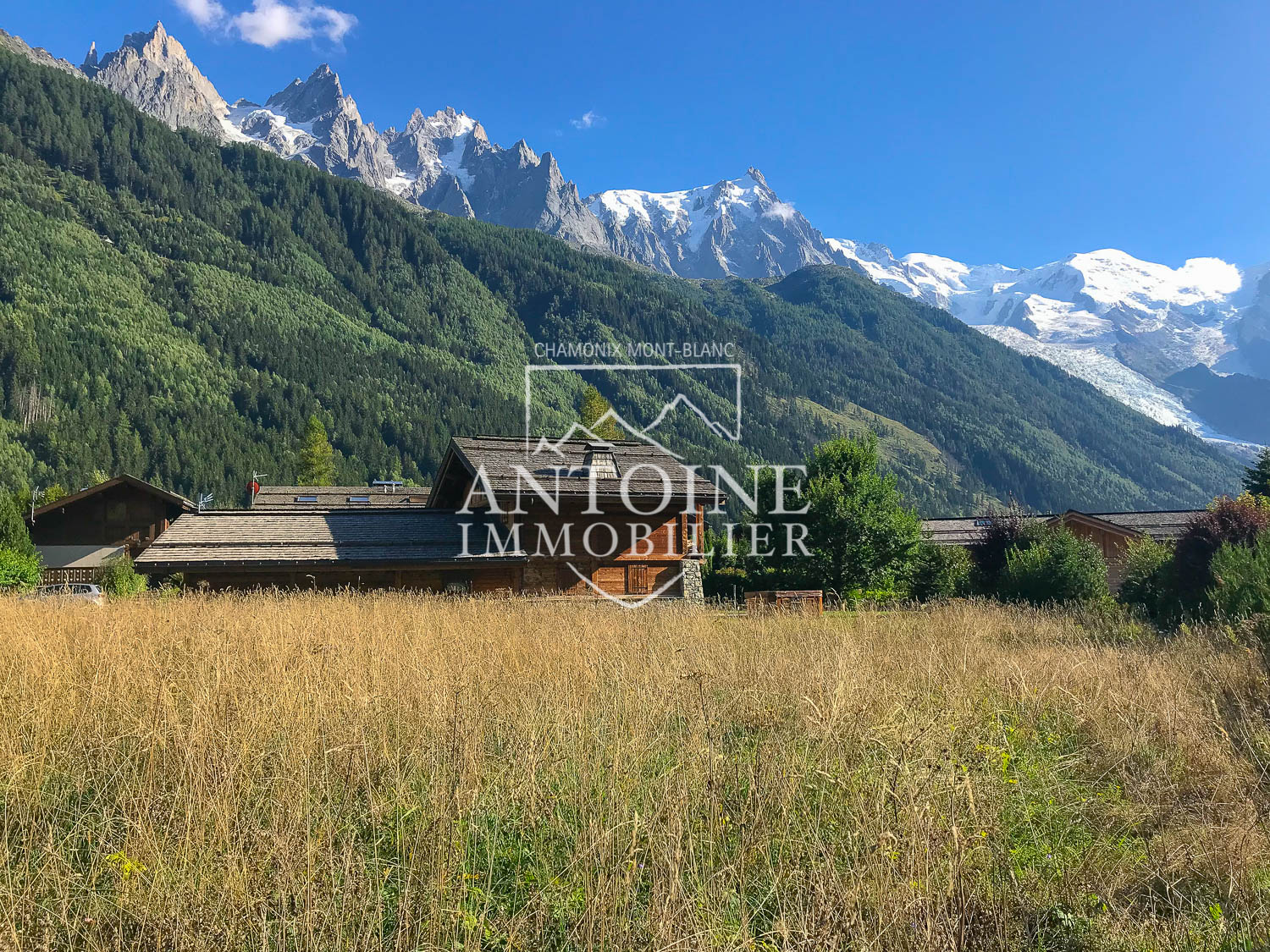 Terrain avec vue panoramique à vendre, Chamonix secteur Les Praz Terrain avec vue panoramique à vendre, Chamonix secteur Les Praz
