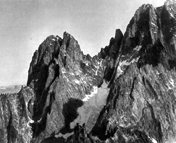 Une partie des montagnes de la chain Mont Blanc