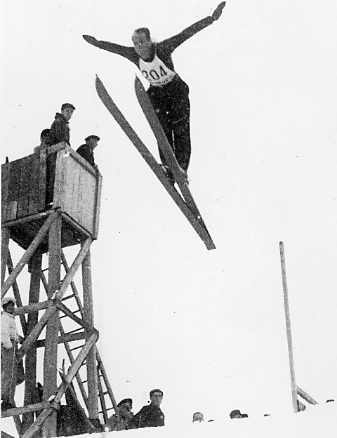 CompÃ©tition de saut Ã  ski Ã  Chamonix