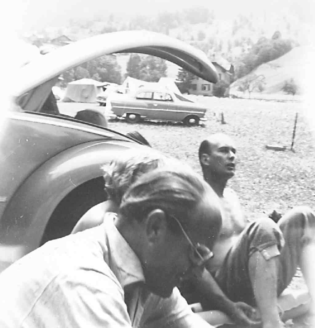 Photo historique prise dans le village de Chamonix