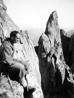 Lionel Terray dans la chaine Mont Blanc