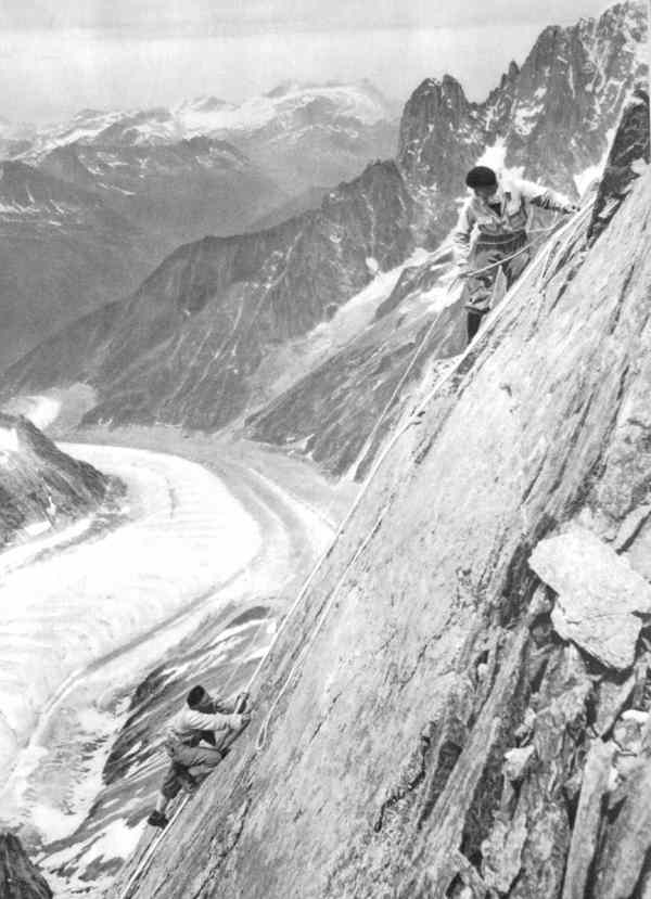 La Mer de Glace Ã  Chamonix vu du haut